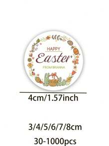30-1000pcs 3/4/5/6/7/8, Custom Stickers Custom Logo Stickers - Personalized Circle Labels For Business, Weddings & Birthdays | Available In Sizes School Supplies,Back To School