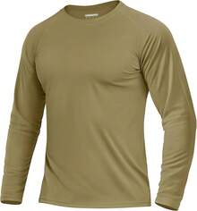 Boladeci Men's UPF 50 Sun Protection UV SPF Shirts Long Sleeve Lightweight Quick Dry Swim T-Shirts Rash Guard - Cyan Kusam - View 1