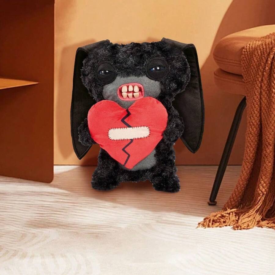 Fuggler Funny Ugly Monster Plush Doll Stuffed Toy Old Tooth Stuffed Toy Gifts Horror Spoof Pillow Plush Toys - 黑色 - 查看 1