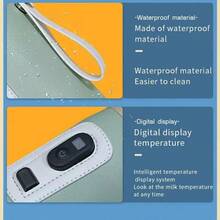 Baby Bottle Bottle Bottle Thermal Insulation USB Travel Cup Milk Heater Bottle Cap 5 Speed ​​Temperature Adjustable Removable Indoor Outdoor Outdoor Drive Handheld Instrumental Heater