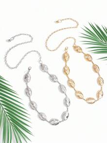 新款时尚朋克风格链条腰带，百搭装饰，适合裙子和裤子夏季 - A - 查看 3