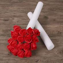 6pcs Premium White Floral Foam Stick - DIY Wedding Flower Arrangement Base, Solid Cylindrical Sponge, Flower Arrangements Polystyrene Foam Flowers Tubing Foam Rods, Perfect For Wedding Decor, Wedding Arches, Event Party Decorations, Home Decor And Rome Decor