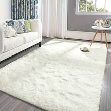 Large Shaggy Rug Fluffy Rugs Bedroom Living Room Soft Carpet Floor Mat 230X160CM - Beige - View 8