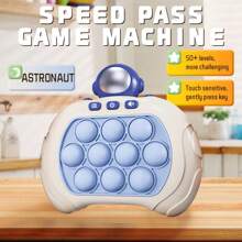 1pc Kids High Challenge Game Machine With 999 Levels, Stress Relief Push Game, Cute 3D Cartoon Astronaut/Bear/Duck/Rabbit Design, Multiple Modes, Cognitive Memory Reflex Training, Handeye Coordination Improvement, Puzzle Game, Children Party Gift, Birthday Toy