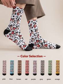 1 paire de chaussettes mi-longues pour hommes avec visage personnalisé. Mettez n'importe quel visage sur les chaussettes, chaussettes personnalisées avec photos, chaussettes moyennes et longues amusantes personnalisées, convenant à des occasions telles que la Saint-Valentin, les anniversaires et les cadeaux.