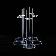 Soporte acrílico para muñeca, soporte transparente de 30cm para exhibición de figuras, soporte para pie y cintura, para espectáculo de juguetes para muñecas 1/6, 5/10 Uds. YXCK - 5 piezas - Ver 10