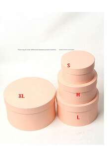 4-Piece Solid Color Round Gift Box Set, Simple Style Stackable Design, Suitable For A Variety Of Occasions Round Gift Boxes Mother's Day Graduation Father's Day Valentine's Day Teacher's Day Christmas Gift Packaging Box - Black - View 26