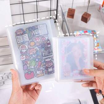 40-Page/Book Planner Sticker Album, Large Capacity Album With Card/Ticket/Invoice/Note Sleeves, Collection Organizer,Back To School,School Supplies