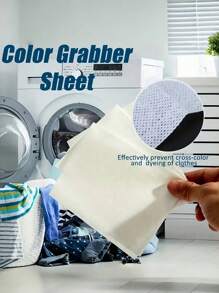 50 pièces - Tablettes de lessive absorbantes de couleur pour machine à laver, papier de lessive anti-taches et anti-mélange de couleurs, accessoires de lavage absorbant les couleurs, convient pour le nettoyage des draps, rideaux, vêtements et autres tissus, articles ménagers