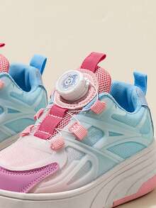 儿童男孩和女孩可拆卸旱冰鞋，时尚低帮耐用防滑户外活动运动鞋