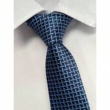 Gravata Semi Slim Azul - 1200 Fios