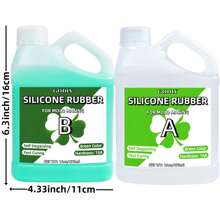 Emerald Green Silicone Kit 946ml | 15A Medium-Firm Mold Rubber For Resin, Concrete & Plaster Crafts | 30Min Fast-Cure, Low-Odor | 1:1 Mix, Reusable Molds