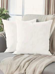 2 Packs Soft Peach Skin Polyester Festive White Throw Pillow Covers | Three Sizes, Machine Washable, Hidden Zipper, Perfect For Outdoor Patio, Garden, Balcony And Indoor Sofa Decor - Pillow Insert Not Included,Fall Decor,Autumn Decor,Room Decor