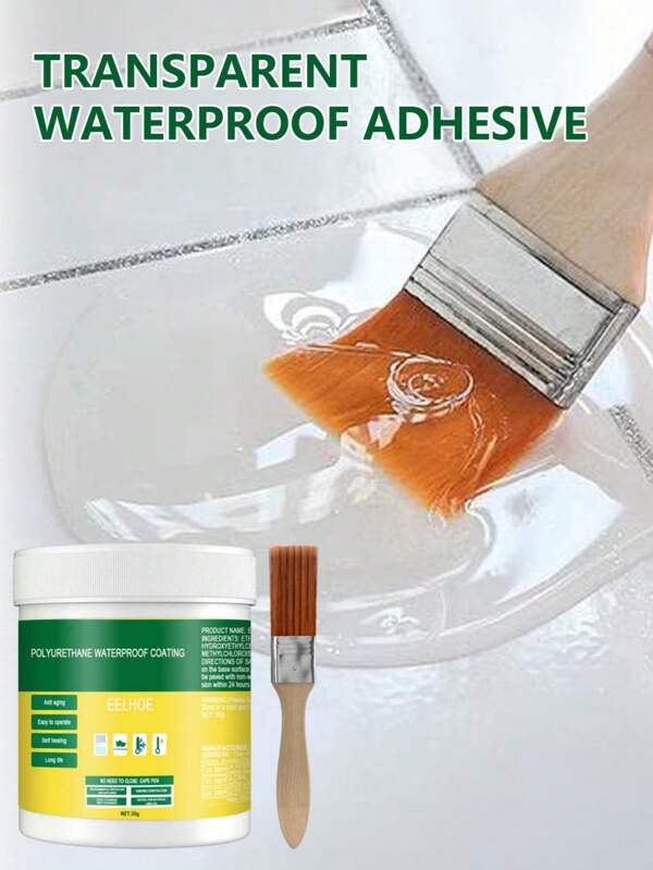 Adhesivo transparente y resistente al agua para azulejos de paredes y suelos exteriores, agente impermeabilizante que penetra en baños y retretes, y revestimiento impermeable para paredes