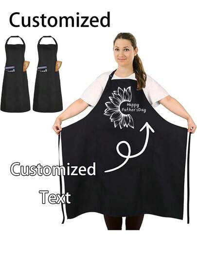 Customized Text, Father's Day Customized Gift, Father's Day, Father's Day Gift, Personalized Name Apron, Customized Name Apron, Women's Customized Apron, Men's Customized Apron, Personalized Men's Apron, Customizable Apron