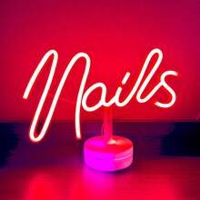 1pc Illuminated LED Light Box, Black LED Letter Light Box For Home Theatre, DIY Word Combination, Family Activities, Home Decor Lighting, Alien/Rabbit Neon Light For Girl Bedroom - White - View 50