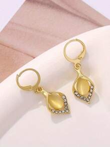 1 pièce Boucles d'oreilles pour femmes à la mode, luxueuses, raffinées et belles, convenant à un port quotidien, pour les fêtes et les voyages