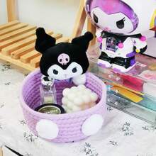 Sanrio1Pc  卡哇伊收纳篮可爱原宿吊饰化妆品玩具收纳盒卧室装饰生日礼物粉色
