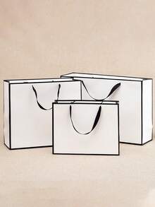 1/5/10 White Gift Packaging Bags, Suitable For Packaging Gift Boxes, Small Dolls, Clothing, Shoes, Etc., Suitable For Wedding Gift Packaging, Holiday Gift Packaging, Christmas And New Year Gift Packaging, Etc., With Three Sizes To Choose From,Christmas - Multicolor - View 5