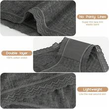 Soft Lace Trim Bikini Panties 5-Pack In Cotton/Viscose - Lace 5pk-black - View 8