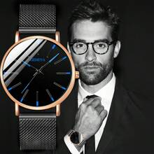2 Set Herren neue Mode, Business Quarz Armbanduhr, Lässig & einfaches Design, geeignet für den täglichen Gebrauch, Schulanfangszeit, Abschlusszeit, Erntedankfest, Paare, die besten Geschenkuhren ohne Uhrenbox