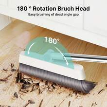 3-In-1 Folding Broom And Dustpan Set, Creative New Foldable Soft Bristle Broom Dustpan Combo, Multi-Surface Cleaning Kit For Living Room, Bedroom, Bathroom, Carpet, Hard Floor, Durable Plastic For Home & Dorm, Non-Hair Sticking - Multicolor - View 7