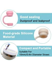 3 Peças de Acessórios para Copos de 30-40 Oz, 1 Peça Tampa de Canudo de Silicone Reutilizável com Flor de 10mm, 1 Peça Tampa de Canudo de Silicone Compatível com Tampa Anti-derrame, Anti-vazamento e Anti-respingo da Xícara , 1 Peça Capa Protetora de Silicone para a Base da Xícara, Acessórios de Xícara, Presentes de Festa de Feriado