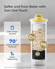 Waterdrop WD-EWFLY Replacement Filter For Waterdrop Rechargeable Water Softener Dispenser, WD-ED11W, WD-ED12W, WD-ED21W, WD-ED09W, Lasts Up To 3 Months - 3 - View 3