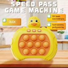 1pc Kids High Challenge Game Machine With 999 Levels, Stress Relief Push Game, Cute 3D Cartoon Astronaut/Bear/Duck/Rabbit Design, Multiple Modes, Cognitive Memory Reflex Training, Handeye Coordination Improvement, Puzzle Game, Children Party Gift, Birthday Toy