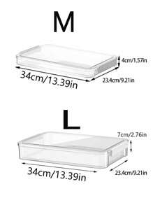 2pcs/1pc Thick PET Transparent ID Card Holder, Test Paper Organizer Box, Large Capacity Passport Holder, A4 Document Box, Desktop Stationery Storage Containerschool Supplies,Back To School