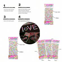 1 Set Acrylic Diamond Stickers, Includes 3 Different Sizes (6mm) And 15 Vivid Colors, Suitable For Decorating Various Surfaces Such As Phone Cases, Pen Holders, Photo Album, Glassware And More. This Diverse Set Provides A Unique DIY Experience To Showcase Your Personalized Creativity.