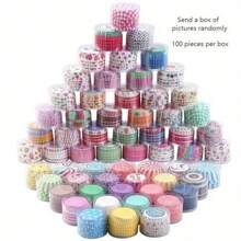200 piezas de envases para cupcakes de colores surtidos - diseños variados para fiestas y días festivos, aptos para Halloween, Navidad, Pascua y Acción de Gracias