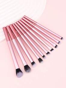 10支装纤维眼部化妆刷，多功能眼部美妆刷，便携旅行套装，化妆刷套装，化妆刷组合，化妆刷套装，全套化妆刷，化妆刷套装，全套化妆工具，化妆刷套装，化妆刷套装，化妆礼盒套装