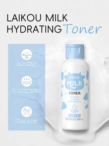 1 Set Moisturizing LAIKOU Milk Skincare Set,( Milk Hydrating Toner 100ml & Milk Skin-Softening Serum 17ml & Milk Cleanser 50g & Milk Hydrating Mud Mask 5g*2 & Milk Hydrating Triple-Roller Eye Serum 15ml& Milk Moisturizing Cream 30g)Moisturizing Relief Skin Care Gift Boxes Deep Nourishing Skin Care Gift Bag For Travel, Camping, Hiking, Climbing, Outdoor - 牛奶五件套裝 - 查看 4