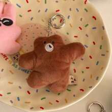 1pc-Fashionable INS Korean Hozumi Brand Plush Ornaments - Cocoa Tree, Bunny Sunglasses, Hugging Bear, Lucky Dolphin - Backpack Clips, Accessories, Cute Plush Toys, Children's Toys, Kids' Gifts, Birthday Gifts, Holiday Gifts