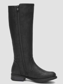 GLOBALWIN Women's Knee High Boots Horseback Riding Tall Boots For Women With Low Heel Comfortable For Walking Fall Boots Fall Winter Boots Holiday Season - Black - View 2