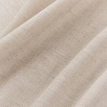 Sheer Curtains 84 Inches Long, White Curtains Living Room 2 Panels Set, Linen Curtains Window Privacy With Filtering (W52 X L84 Inch, Linen), Home Decor - PINK BEIGE - 查看 7