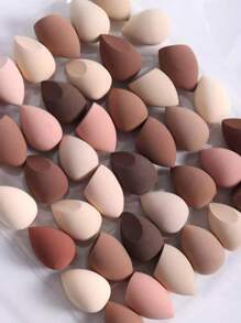 6pcs Makeup Sponge, Random Shape, Suitable For All Skin Types, Latex-Free Multi-Purpose Makeup Sponge For Liquids, Creams And Powders, No Stripes, Smooth Make-Up Applications, Simple And Beautiful, Easy To Carry.