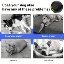 Pelota rodante inteligente por gravedad, juguete eléctrico inteligente para mascotas, carga USB, múltiples colores disponibles, gran juguete interactivo para perros, diseño a rayas colorido, resistente y duradero, se puede cargar por USB, hecho de goma termoplástica resistente, puede entretener a las mascotas durante horas, juguete de pelota para perros, diseño de juguete para mascotas, juguete de mascotas con carga.