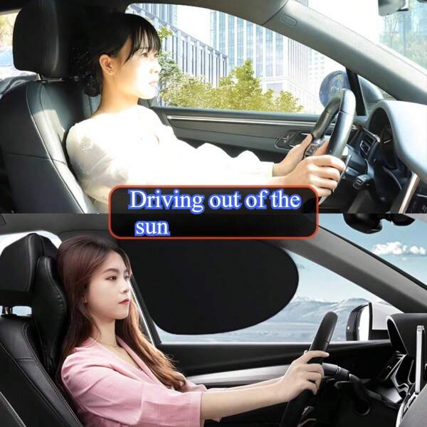 1 Set/4pcs Foldable Mesh Material Suits Various Car Models, Automotive Sunshade, Anti-UV, Sun Visor, Window Curtain, Car Interior Decoration, Adsorption Sunshade, Side Window Privacy Shield, Side Window Anti-Heat & Anti-UV, Convenient For All Seasons, Heat & Sun Protection