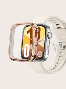 1 pièce Étui de protection en TPU anti-rayures électroplaqué pleine couverture unisexe compatible avec Huawei Watch Fit 4, convient pour un port toute la journée