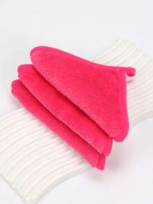 3/5pcs Soft Microfiber Facial Cleansing Cloths, Makeup Removal Face Towels With Hanging Loop, Gentle On Skin, Washable And Reusable - Multicolor - View 14