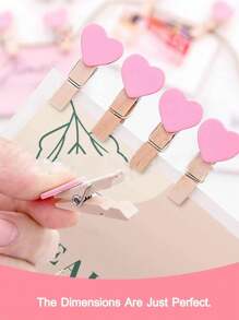 50 pezzi di mollette di legno colorate, graffette per appendere foto, mollette graziose per note, mollette da bucato, clip per raccoglitori, mollette di legno per foto, adatte per arti e mestieri, decorazioni fai-da-te multifunzionali
