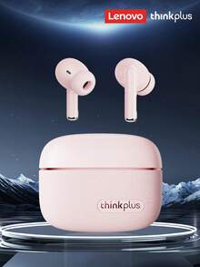 Lenovo LP27PRO Bluetooth Earphones, Half In-Ear True Wireless Bluetooth 5.4 Earbuds With Leather Texture, Hi-Fi Sound Quality, Noise Cancellation, Low Latency, Suitable For Smartphones, Computers, And Sports - Multicolor - View 16