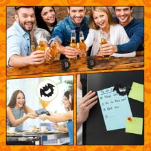 1pc Creative Cartoon Bat Shape Refrigerator Magnet Bottle Opener, The Strong Magnetism On The Back Can Absorb The Refrigerator And Iron Cabinet, The Size Is Ergonomic, Easy To Open The Bottle, Creative Kitchen Supplies, Gifts, Home Decoration, Refrigerator Decoration, Halloween