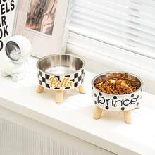 Anpassbarer erhöhter Futternapf mit Anti-Erstickungsschüsseln - verstellbarer Wasser Napf für Katzen & kleine Hunde, ergonomische Mahlzeitlösung für Gesundheit & Komfort