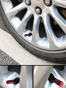 Car Aluminum Alloy Multi-Function Tire Valve Cap - Red - View 7