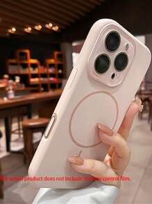 Funda magnética inalámbrica de carga de silicona suave de lujo compatible con iPhone 16 15 14 13 Pro Max, con protección de lente magnética, cubierta trasera a prueba de agua, a prueba de golpes, resistente a caídas y arañazos