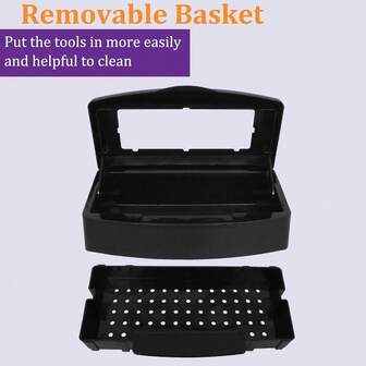 Nail Tool Sterilizer Box, Plastic Sterilization Tray For Tweezer, Eyelash Extensions, Nail Implement For Esthetician