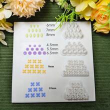 1 Stück/4 Stücke niedliche Mini Blütenblatt weiche Ton Polymer Rose Blatt Ausstecher Form Werkzeug für Schmuck Ohrringe Selbermachen